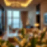 Luxurious interior of a hotel apartment showcasing modern design