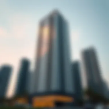 Modern High-Rise Building in Dubai A high-rise building reflecting modern architecture