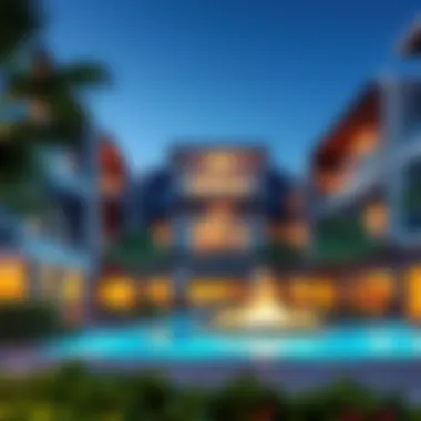 Architectural Beauty of Indigo Ville Stunning architectural view of Indigo Ville showcasing modern design