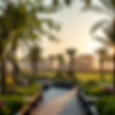 Serenity in Parks and Green Areas of Indigo Ville Tranquil parks and green spaces in Indigo Ville promoting relaxation