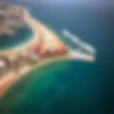 Aerial View of J1 Beach Stunning aerial view of J1 Beach Dubai showcasing its pristine shoreline