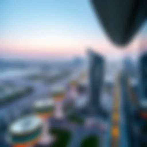 Panoramic view of JLT Cluster K showcasing modern architecture
