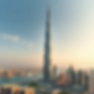 Aerial view of Jumeirah Bay X2 Tower within the Dubai skyline