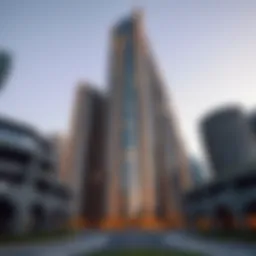 Stunning exterior view of Jumeirah Bay X2 Tower showcasing its unique architectural design