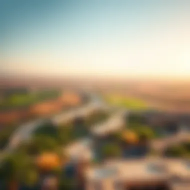 Breathtaking Landscape of Jumeirah Golf Estates Stunning view of the Jumeirah Golf Estates landscape