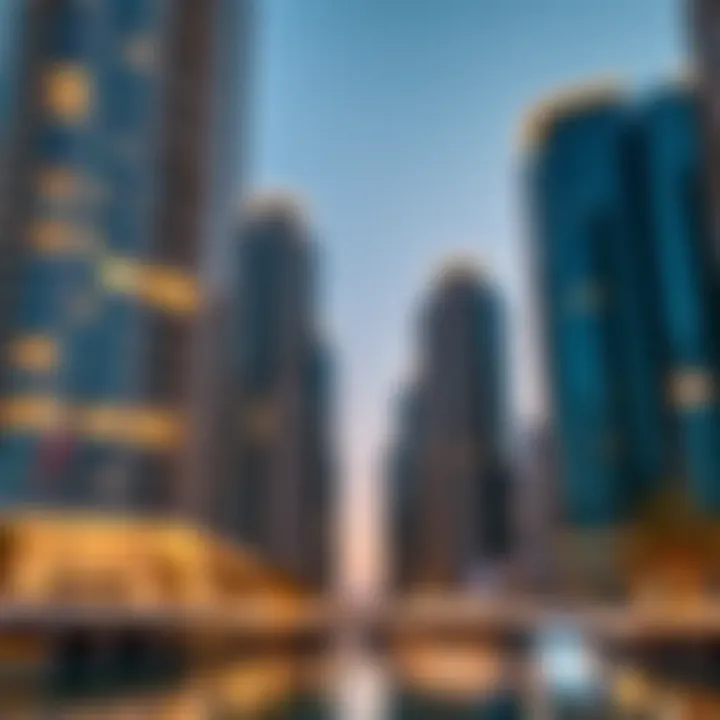 Modern Architecture of Jumeirah Lake Towers Modern architecture of Jumeirah Lake Towers reflecting Dubai's urban development