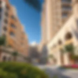 Stunning architectural facade of Khawaneej Walk