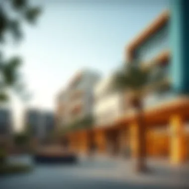 Vibrant community spaces at Khawaneej Walk