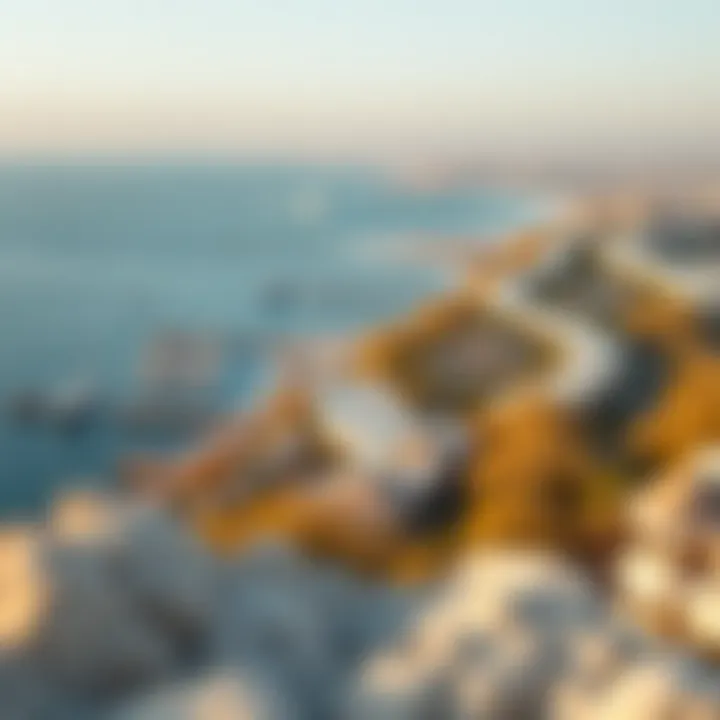 Panoramic view of the coastal landscape surrounding La Mer