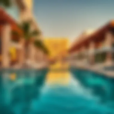 Luxurious amenities available at La Mer including pools and leisure areas