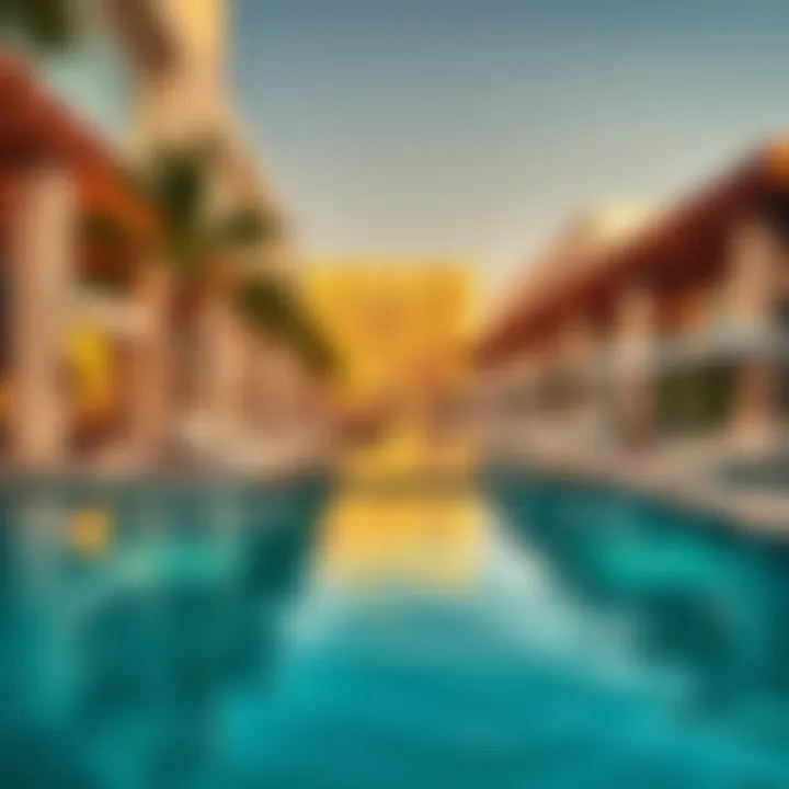 Luxurious amenities available at La Mer including pools and leisure areas