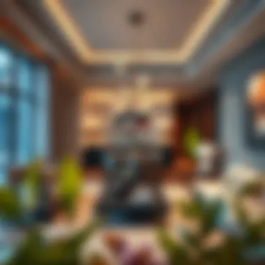 Luxurious apartment interior highlighting modern design