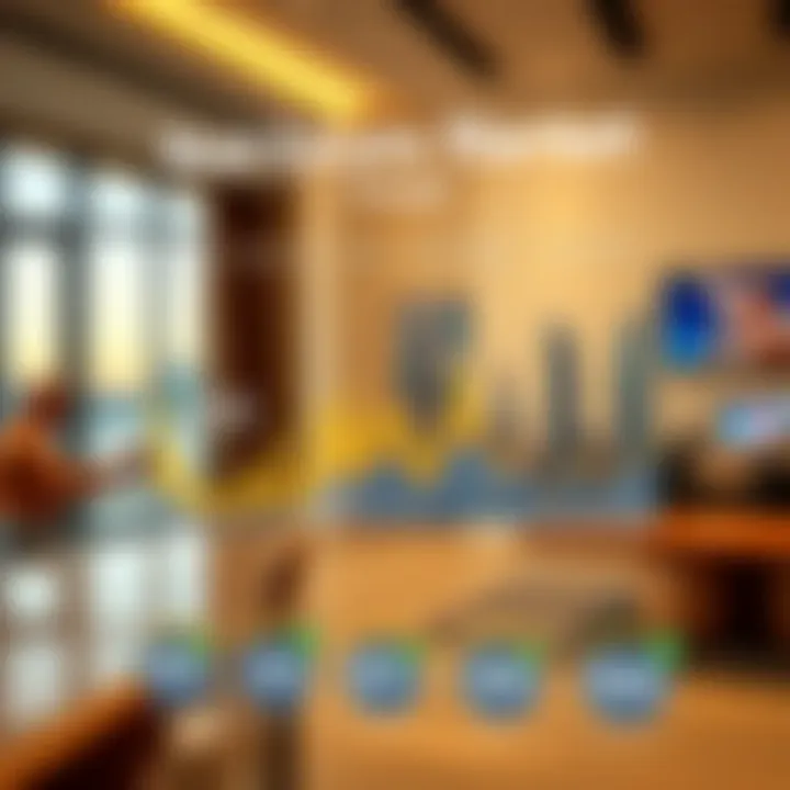 An infographic depicting current real estate market trends and investment opportunities in Dubai.