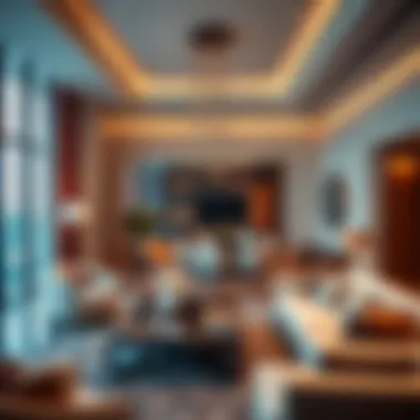 Luxurious interior of a residential unit in Marina Gate Towers