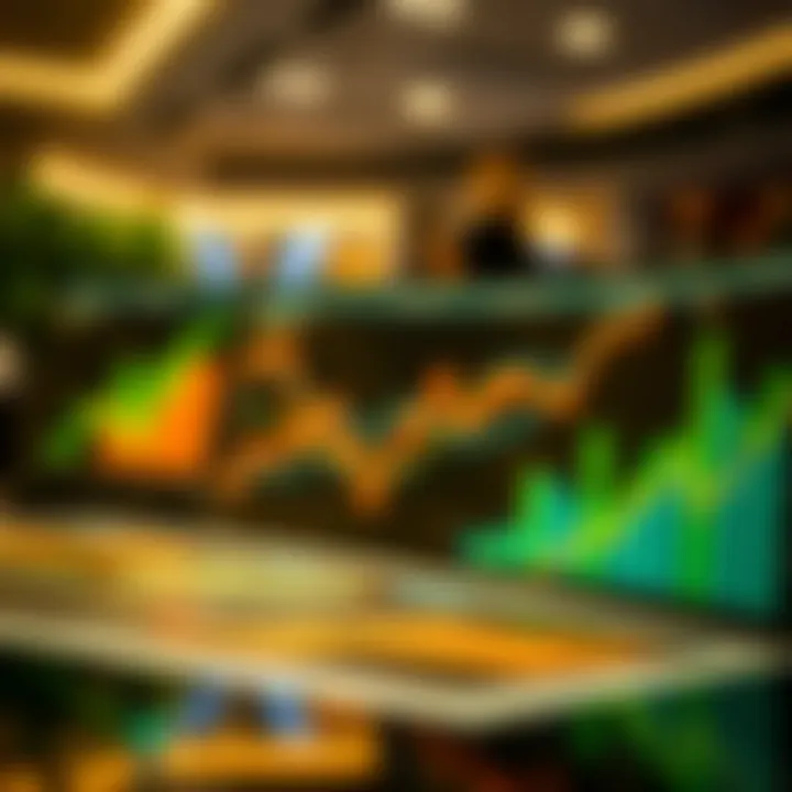 Vibrant real estate market analysis with charts and graphs