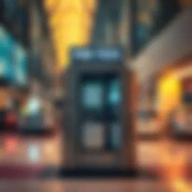 Pay station for car parking fees at Dubai Mall