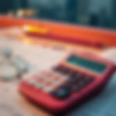 Calculating overstay fines on a calculator