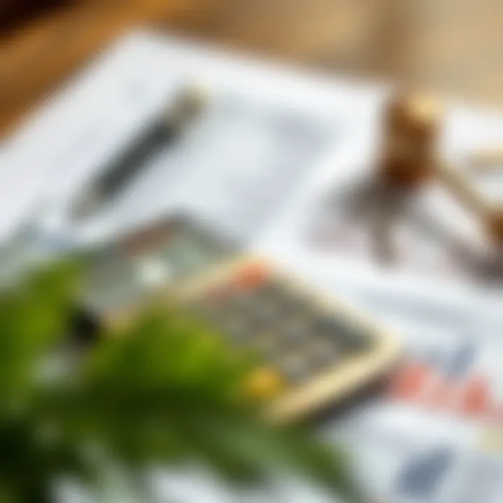Calculator and financial documents symbolizing investment analysis