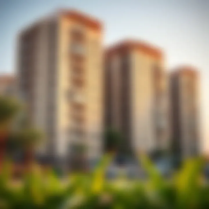 Outdoor view of Al Quoz featuring studio apartment buildings