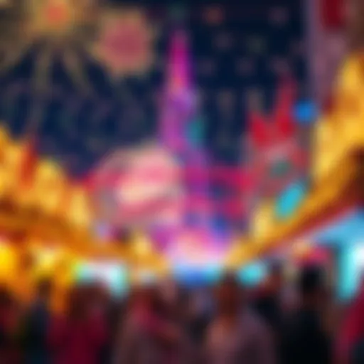 A vibrant celebration during a Dubai holiday