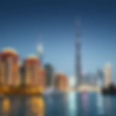 The Iconic Dubai Skyline Dubai skyline with modern architecture