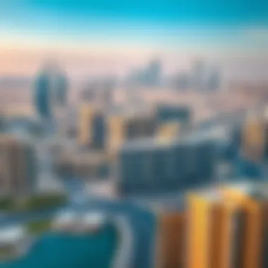 Overview of Dubai skyline showcasing real estate developments