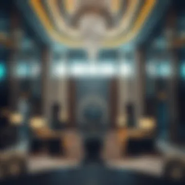 Luxurious Lobby of Noble Tower Luxurious lobby interior of the Noble Tower