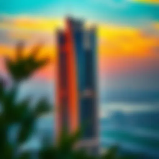 Noble Tower at Sunset Stunning view of the Noble Tower at sunset