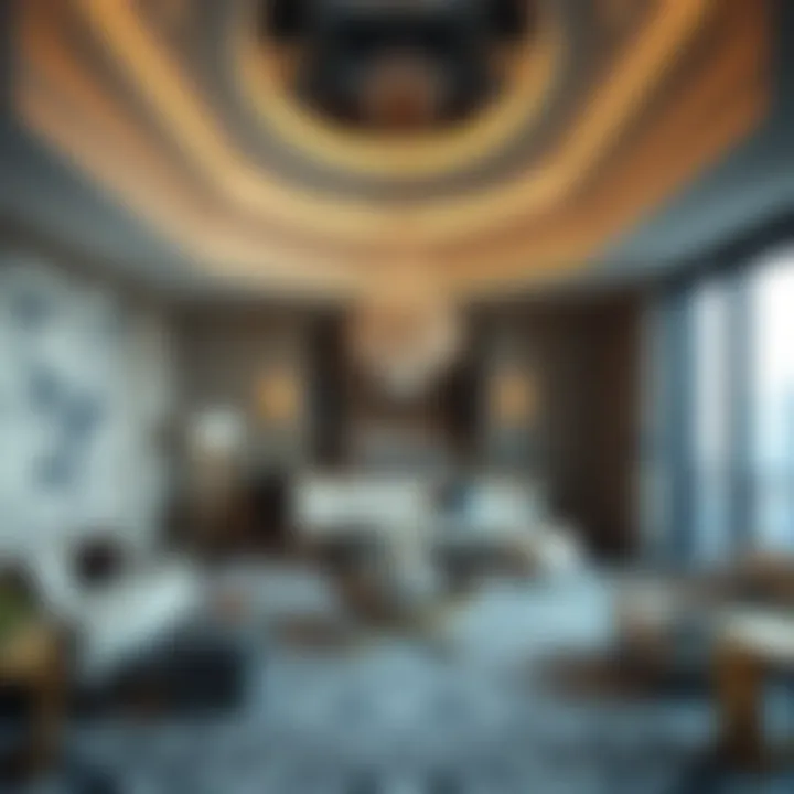 Luxurious interior of a suite at Omniyat Dorchester highlighting opulent design