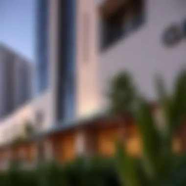 Architectural details of the One Zabeel project emphasizing its unique features