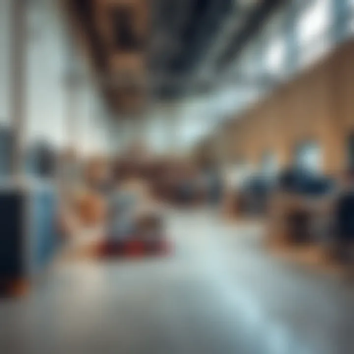 Logistical setup at the site offices demonstrating operational efficiency