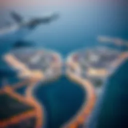 Aerial view of Palm Jabal Ali showcasing its unique palm-shaped design