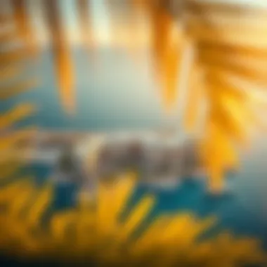 Aerial Perspective of Oceana Residence on Palm Jumeirah Aerial view of Palm Jumeirah showcasing Oceana Residence's prime location