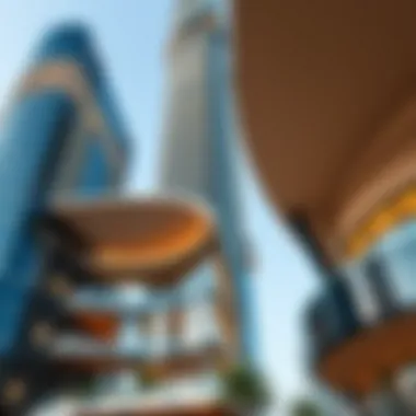 Innovative Architectural Details of Prism Tower Architectural details showcasing the innovative design of the Prism Tower