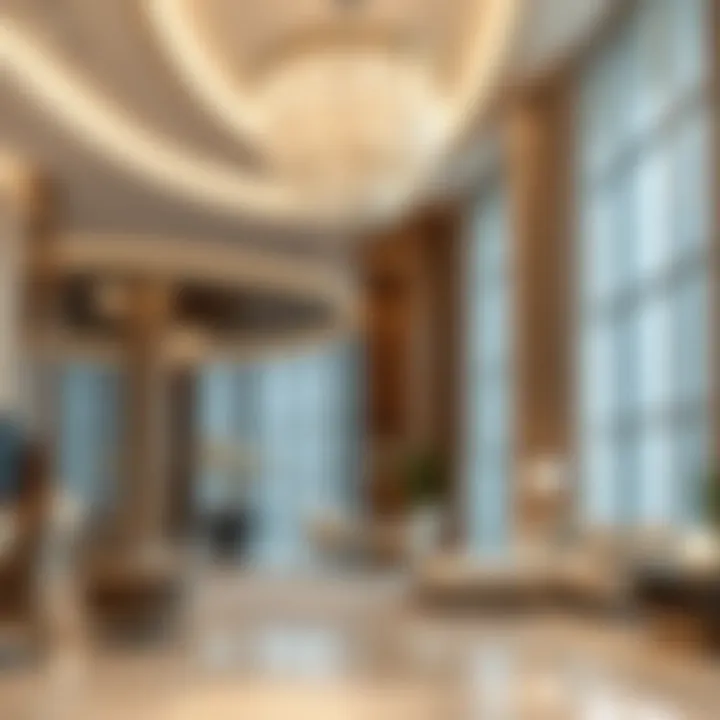 Modern Elegance in Prism Tower Interiors Interior design elements reflecting modern elegance inside the Prism Tower