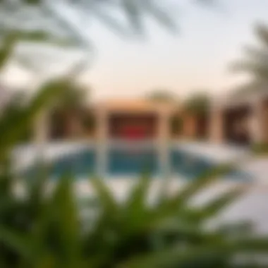 Serene Garden with Private Pool Oasis Tranquil garden surrounding a private pool