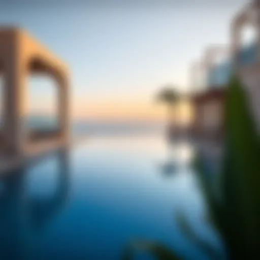 Stunning private pool with ocean view