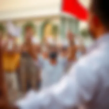 Community gathering during a public holiday in Dubai