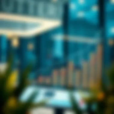 Real estate market trends graph illustrating investment growth