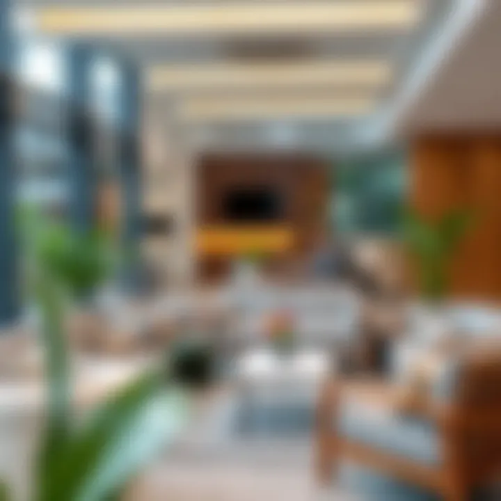 Relaxing lounge area for work-life balance