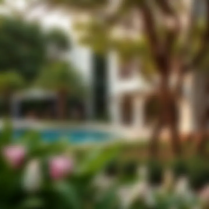 Surrounding Landscape of Ritz Residence Beautifully landscaped surroundings enhancing Ritz Residence's aesthetic