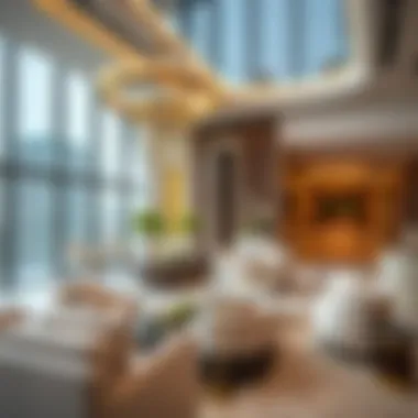 Interior Luxury of Salam Tower Du Interior design elements of Salam Tower Du highlighting luxury and modernity