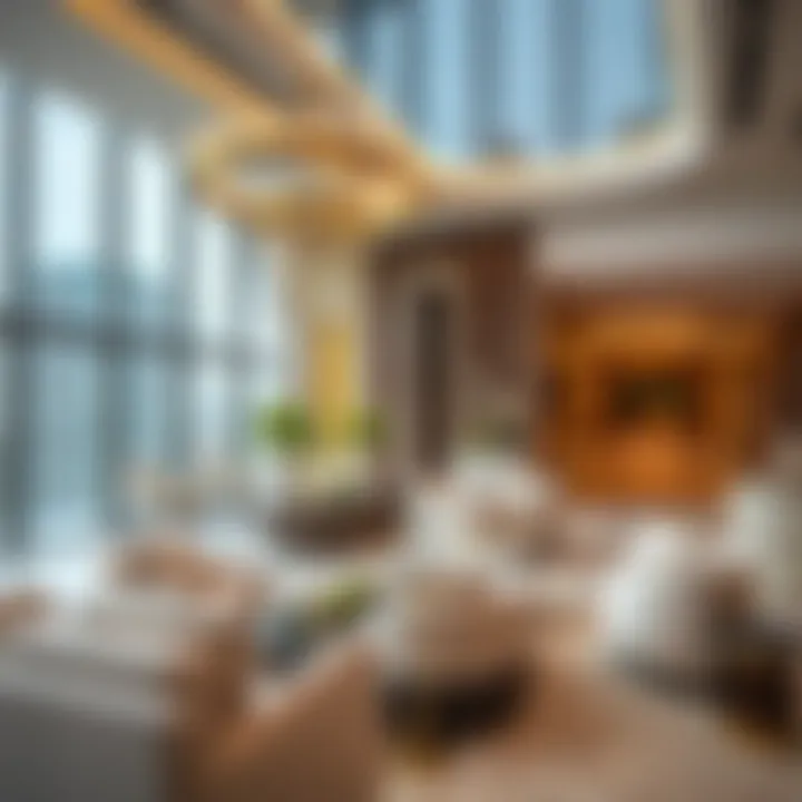 Interior Luxury of Salam Tower Du Interior design elements of Salam Tower Du highlighting luxury and modernity