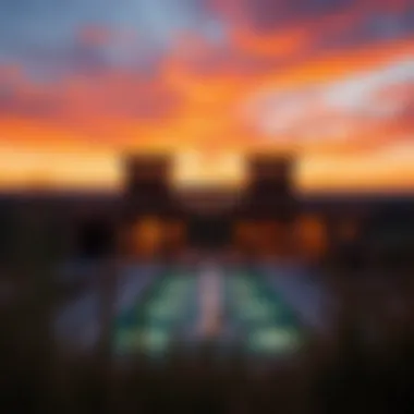 Stunning sunset over the Seven Tides community