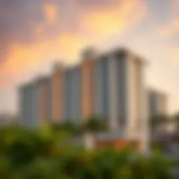 Luxurious exterior view of Shoba Hartland Apartments