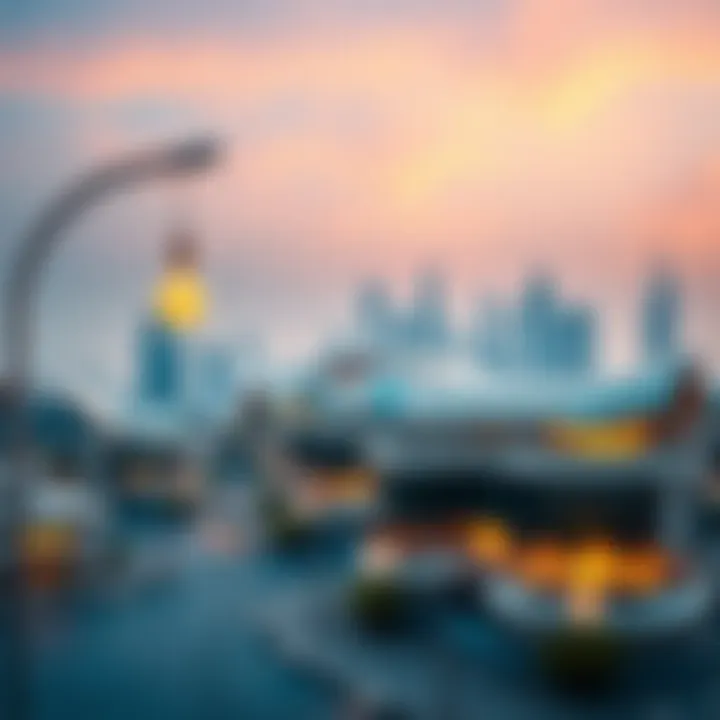 Dubai Skyline with Exclusive Signature Properties Panoramic view of Dubai skyline showcasing exclusive properties