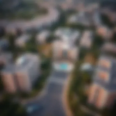 Aerial view showcasing the prime location of Sobha Hartland