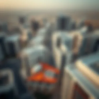 Aerial view of Studio City showcasing modern architecture