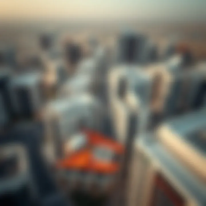 Aerial view of Studio City showcasing modern architecture