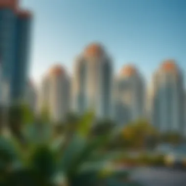 A diverse range of residential buildings in Abu Dhabi